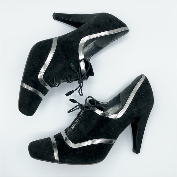 Stuart Weitzman Shoes - Stuart Weitzman Cavendish Lace Up Oxford High Heeled Bootie